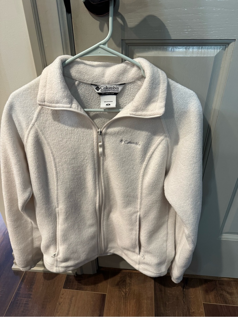 Columbia Women's Cream Full-Zip Teddy Fleece Jacket